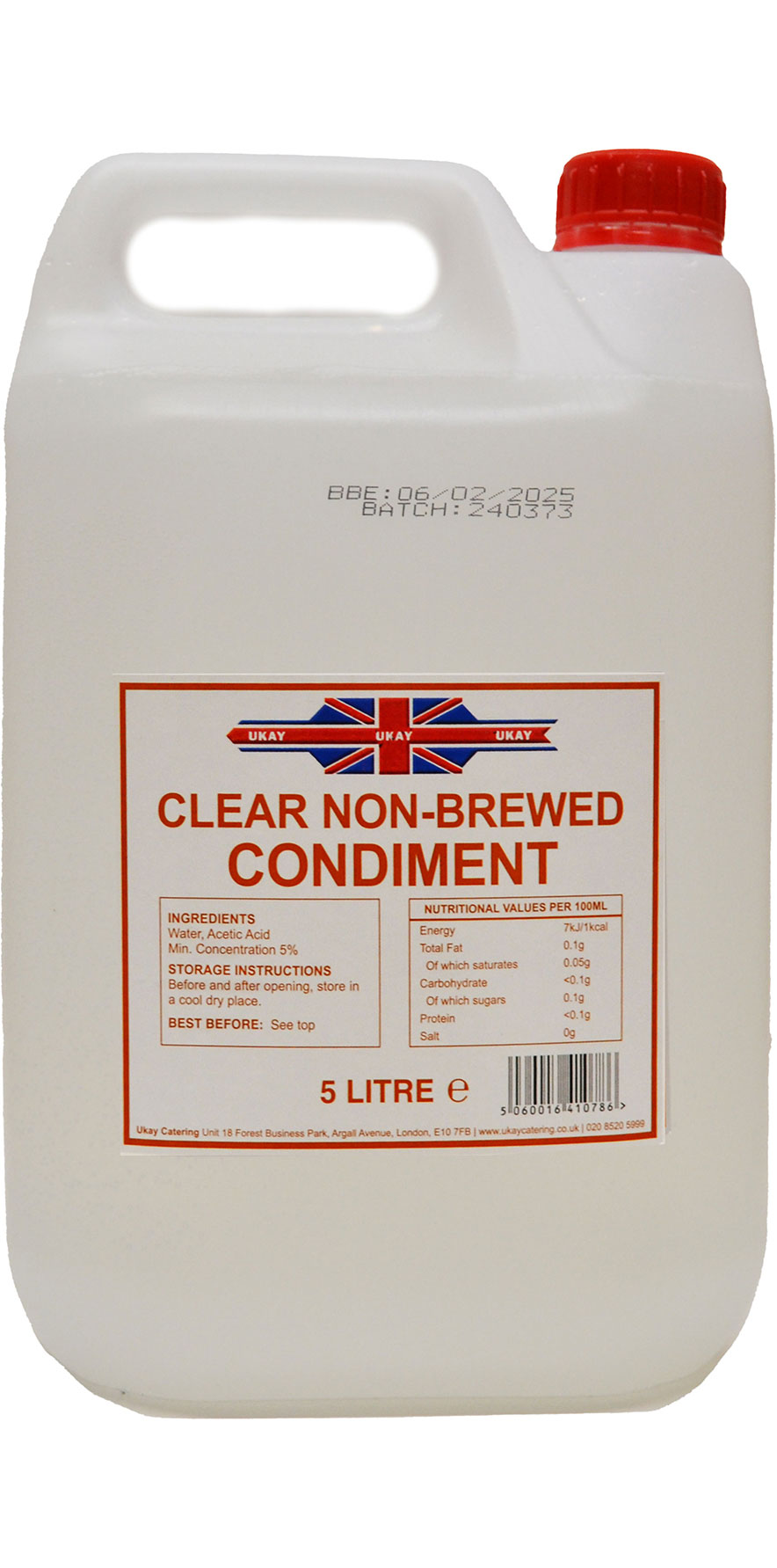 Clear Non-Brewed Condiment